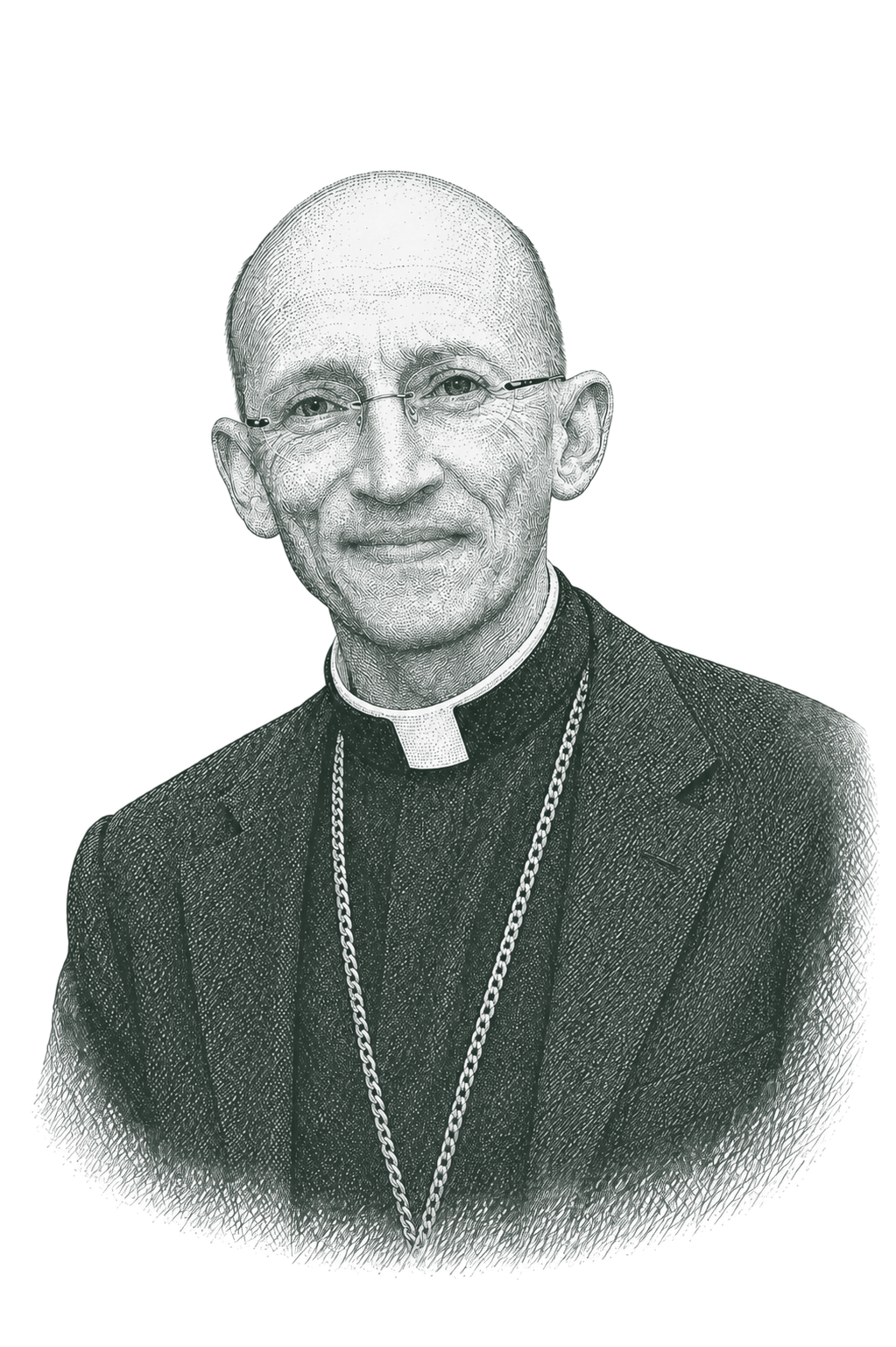Engraved portrait of the Right Reverend Dr. Martin Warner